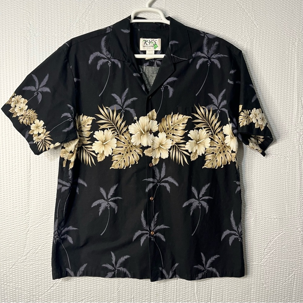 Vintage KY’S Made In USA Hawaiian Button Shirt Size XL
